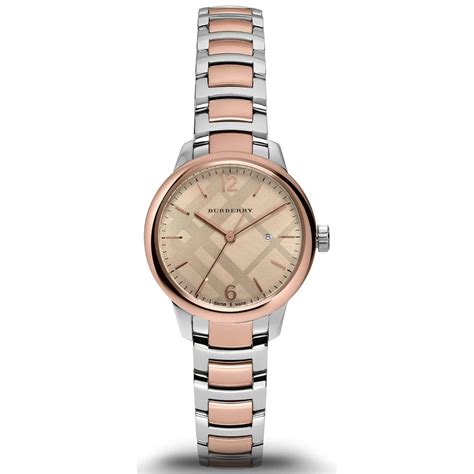 burberry two tone watch women's|Watch, Women's Swiss Two.